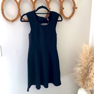 Black Free People skater dress with back keyhole